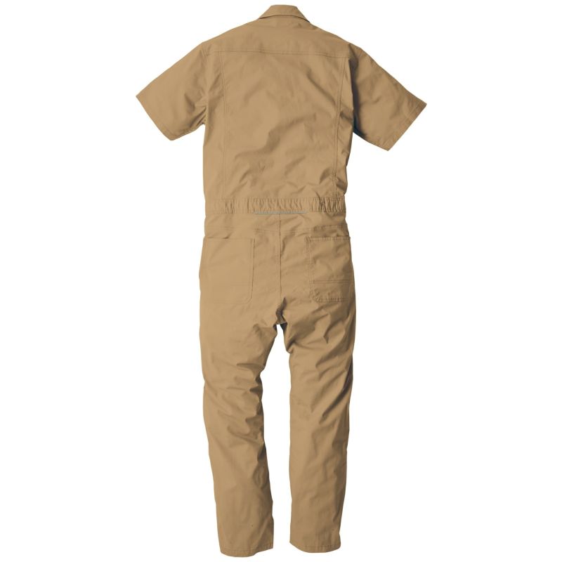 Dickies 薄手&軽量ライトストレッチ半袖つなぎ LLサイズ ディッキーズ つなぎ 半袖 ストレッチ ツナギ ヒッコリー 春夏