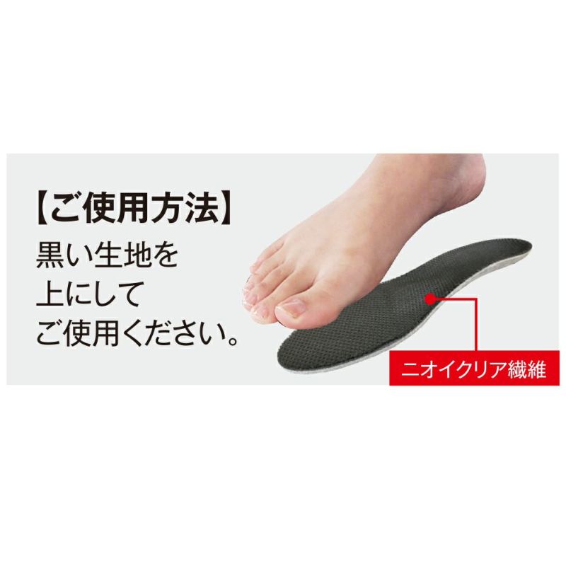 ニオイクリアEX】強力消臭インソールヘルスサポートタイプ