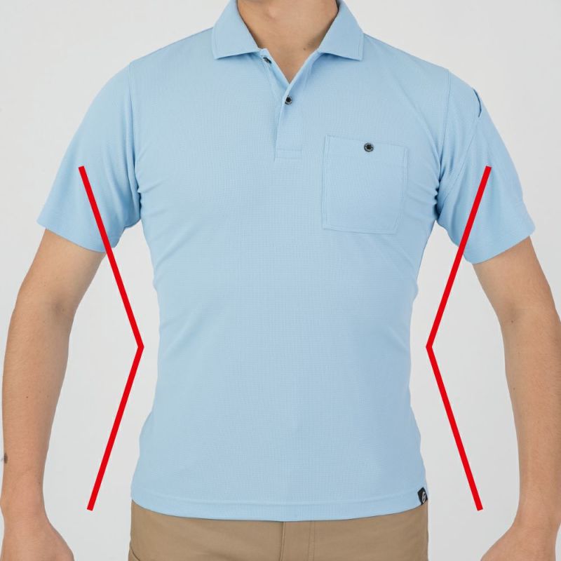 Ｘラインシルエットでスッキリ見せる(SS～LLのみ)