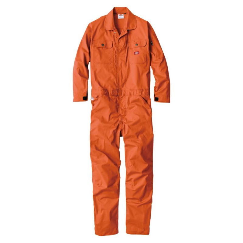 Dickies XL オレンジ オーバーオール ワイドシルエット 今話題のアイテムを Dickies XL オレンジ オーバーオール ワイド