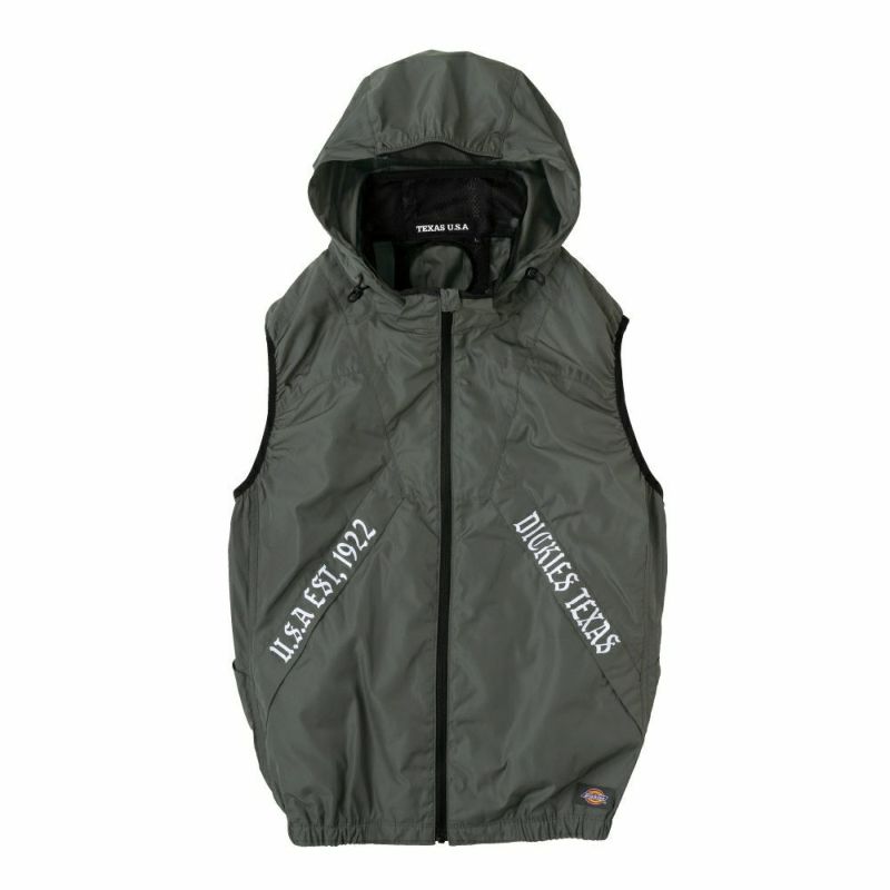 熱中症対策に！Dickiesベスト フード付き空調ウェア(ペルチェ