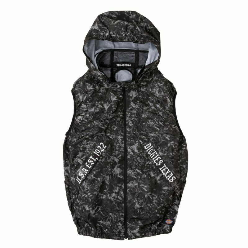 熱中症対策に！Dickiesベスト フード付き空調ウェア(ペルチェ