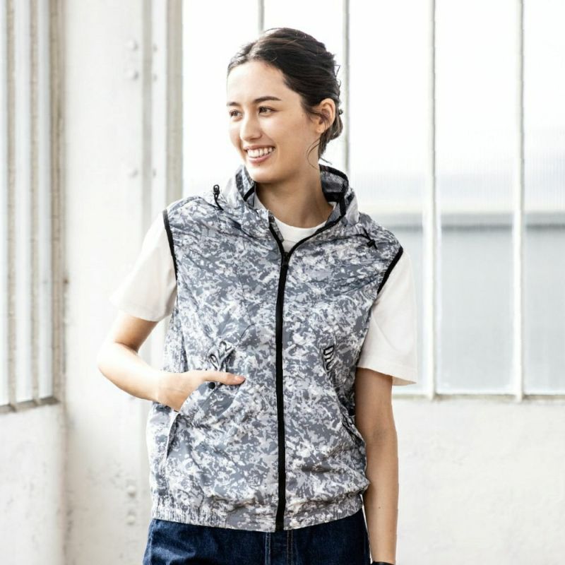 熱中症対策に！Dickiesベスト フード付き空調ウェア(ペルチェ