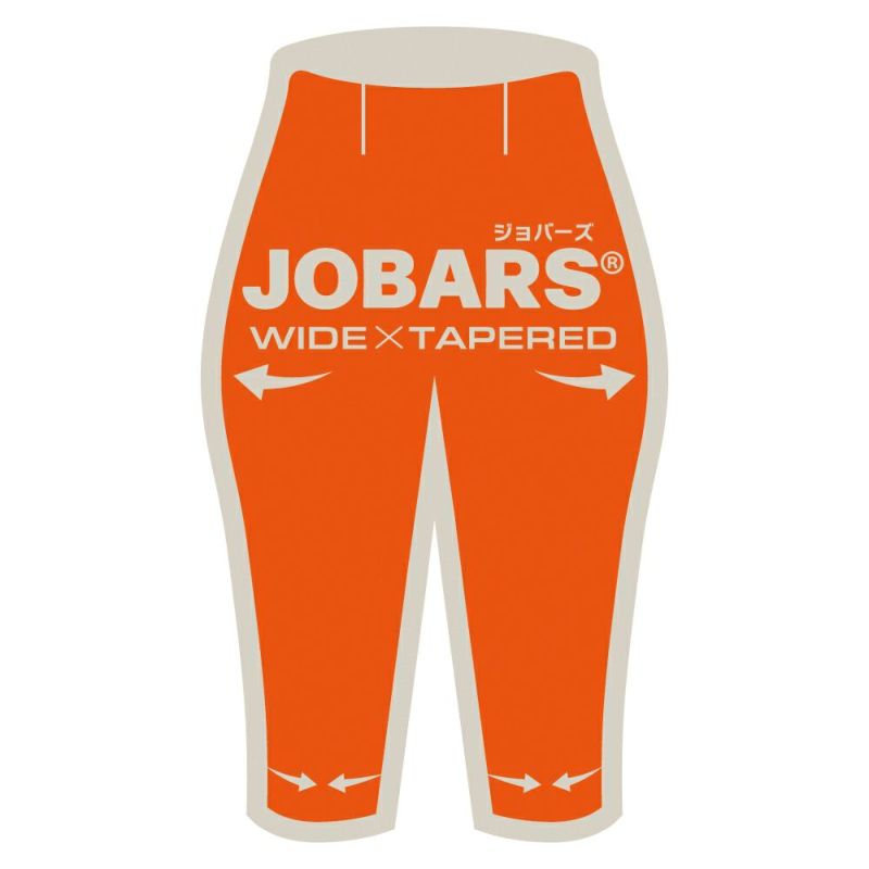 太ももゆったり裾スッキリの独自シルエット「ジョバーズ」