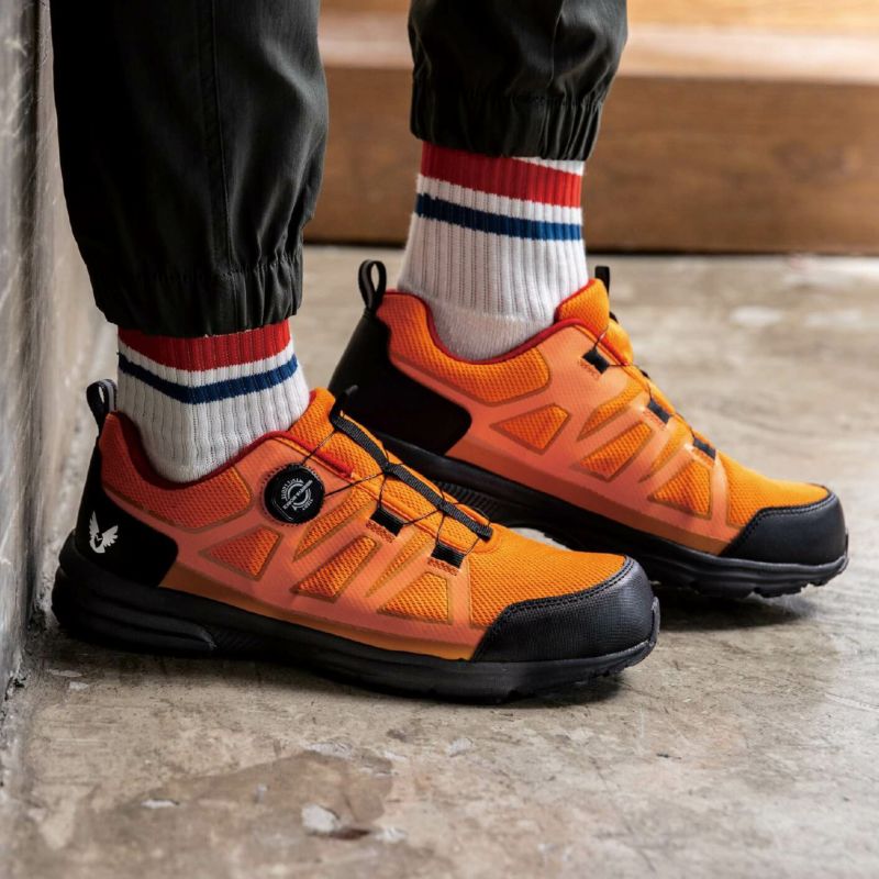 ウニのコ MINERVA WORKS】フライワークサイドダイヤルセーフティースニーカー