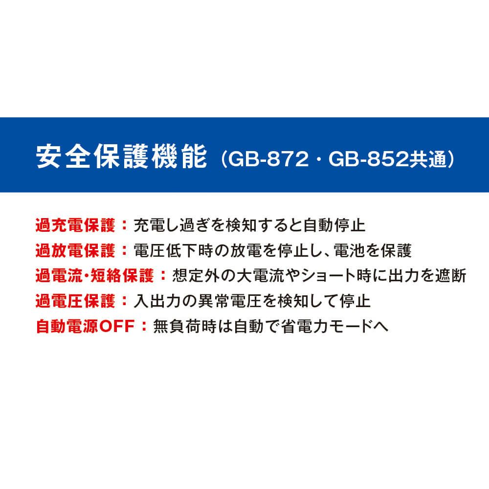 安全保護機能一覧